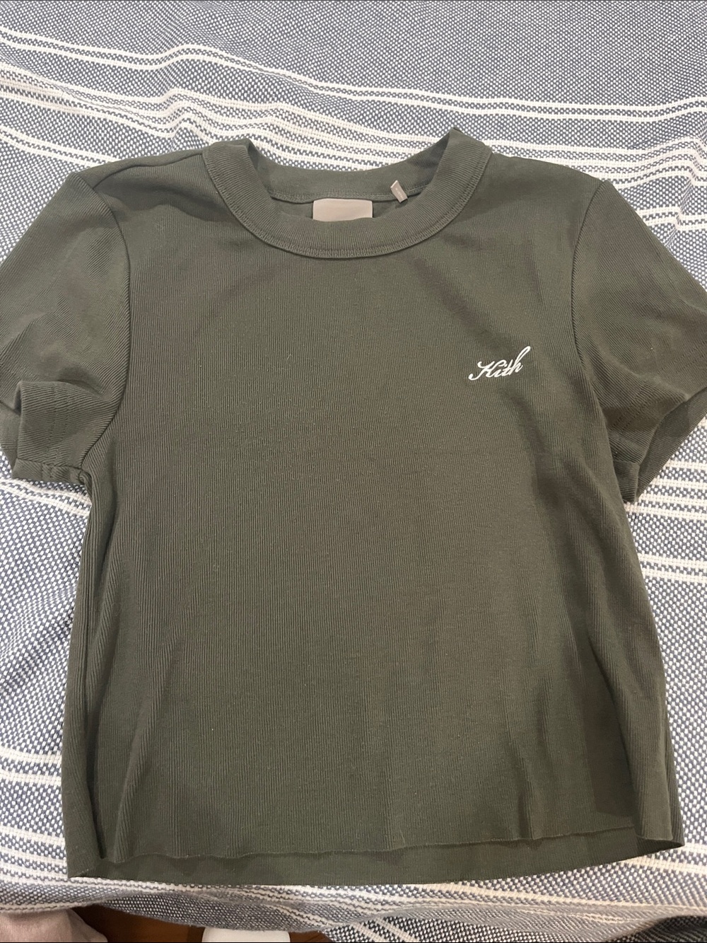 Kith Dark Olive  Baby Logo Tee